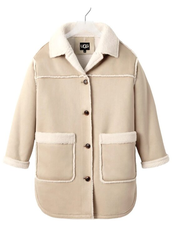 UGG Jackets & Blazers - UGG Women's Takara Faux Shearling Fleece Oversized Jacket Coat Sand Size M